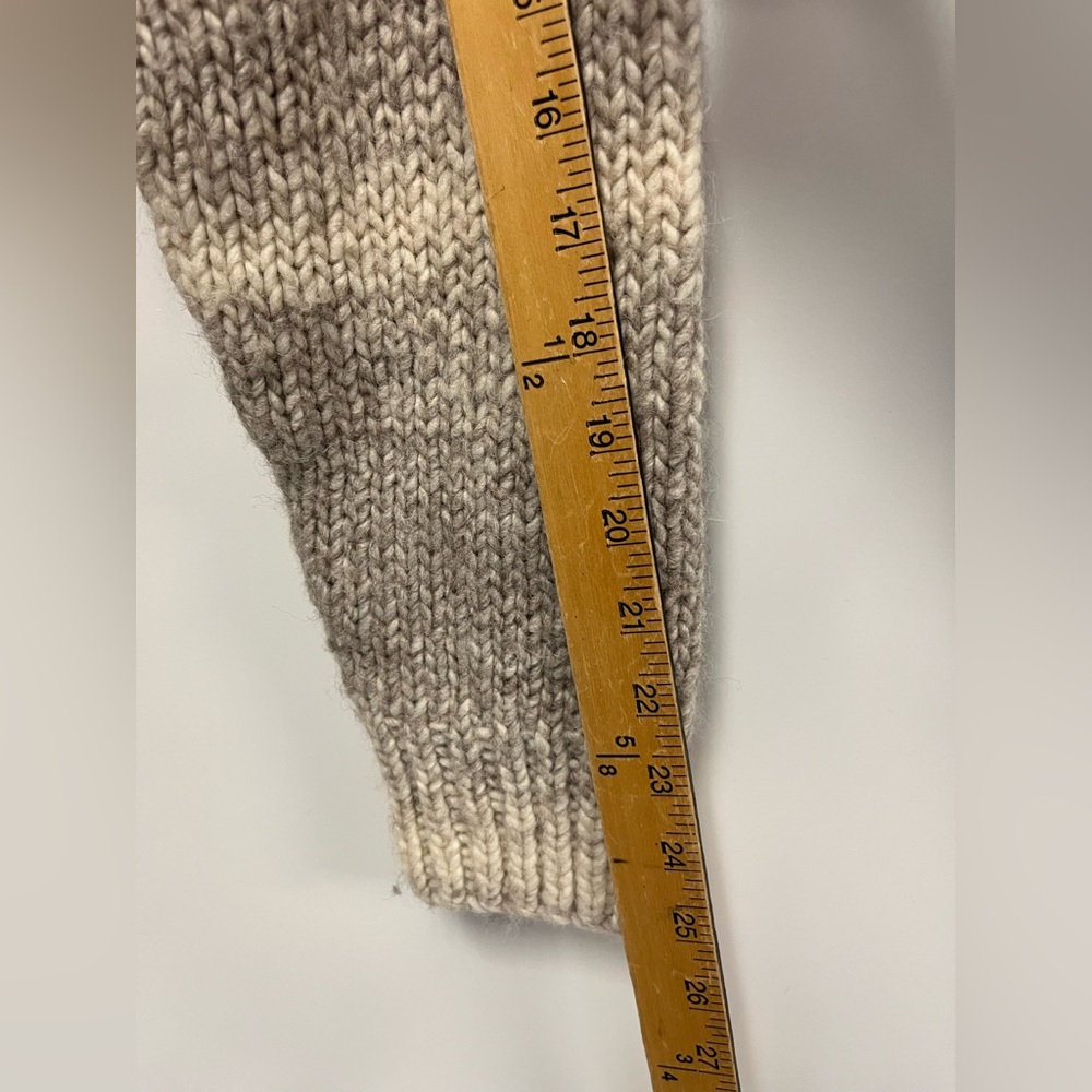 10 Crosby Derek Lam Taupe Gray Wool Alpaca Blend Knit Cardigan Sweater Sz. M - Picture 6 of 10